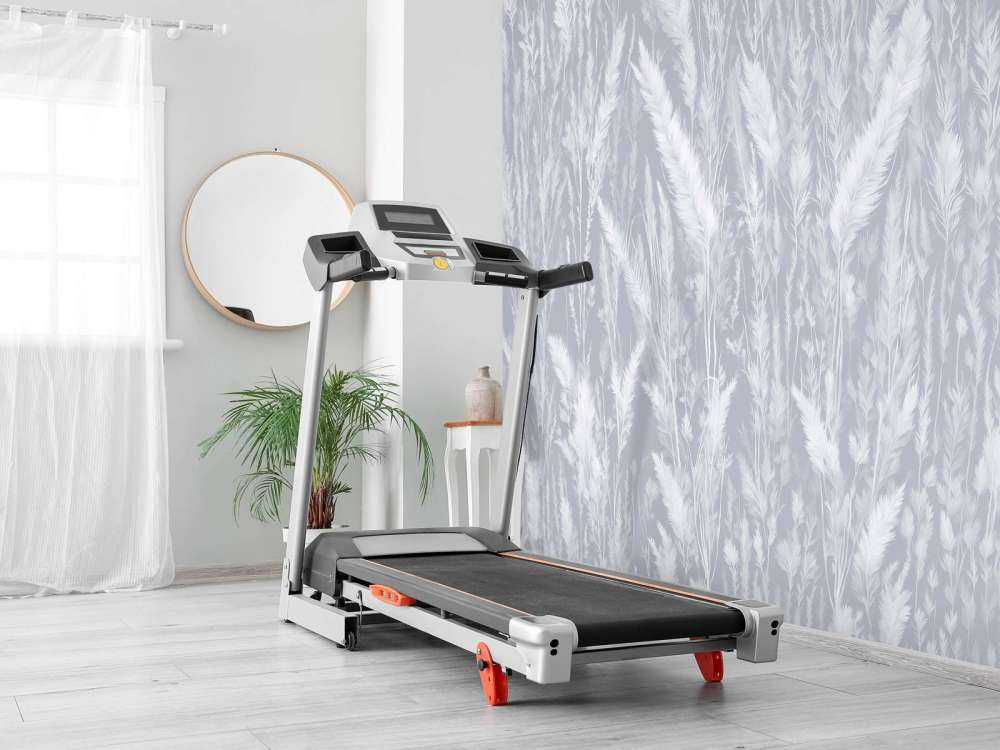 Vägg av fältgräs - blå