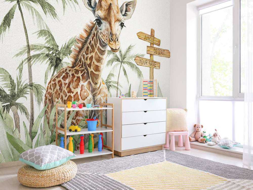 Giraffunge i djungeln