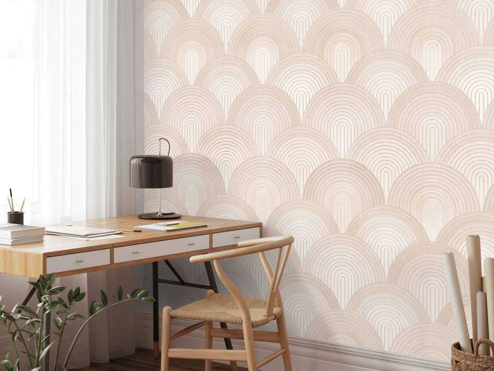 Boho ombre bågar - persikofärgad
