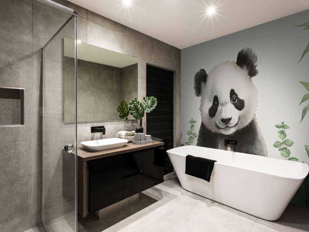 Pandabarn i djungeln
