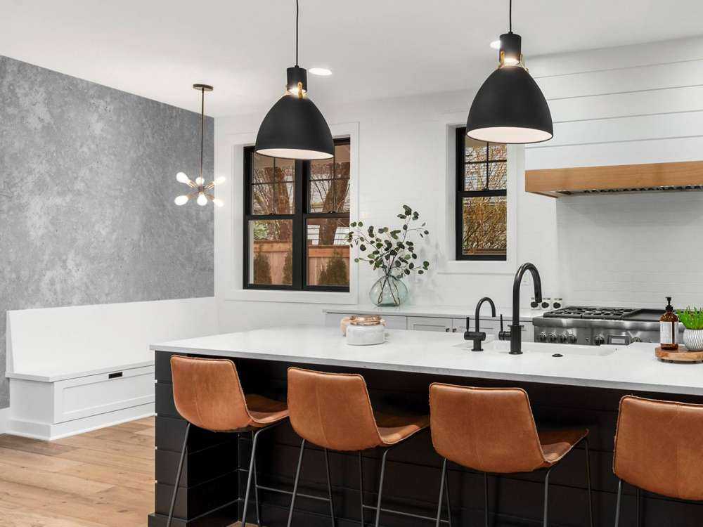 Mörk borstad betong