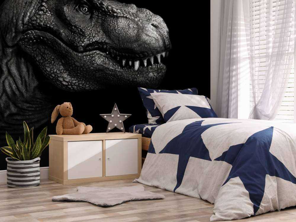Närbild av en Tyrannosaurus Rex