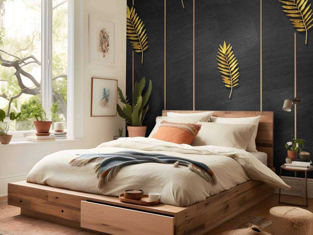 Gyllene tropiska blad