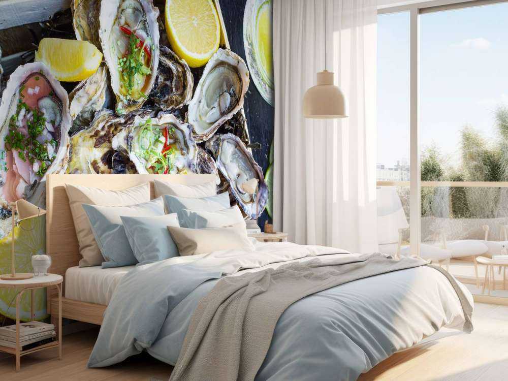 Skål full av ostron