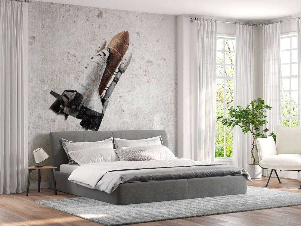 Spaceshuttle på betong