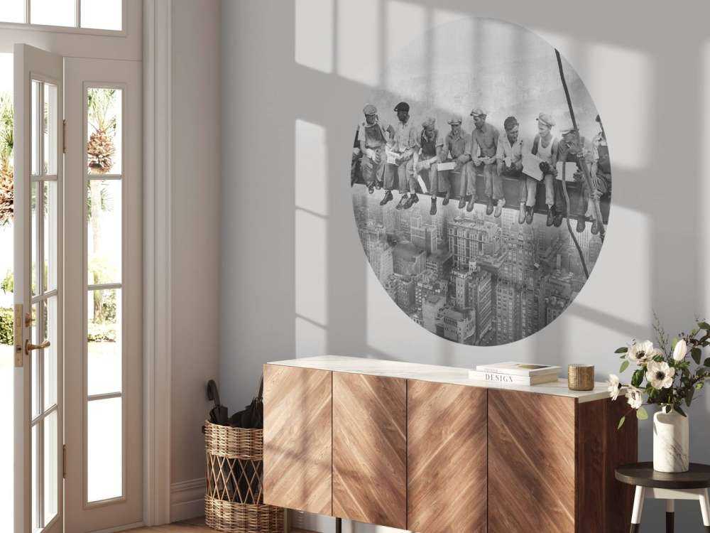 Lunch i en skyskrapa