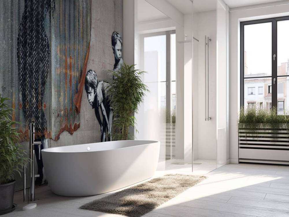 Banksy - Shower boys