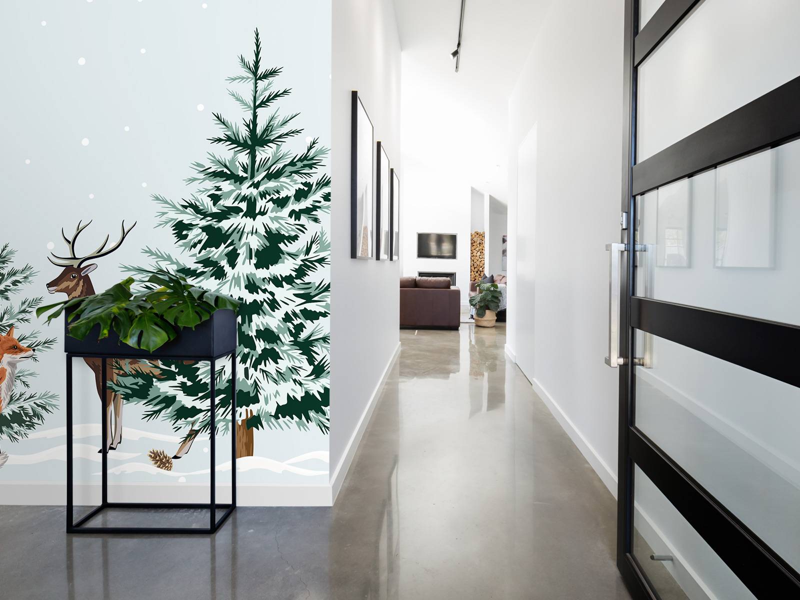 Vinter Skog Invånarnas Glädje