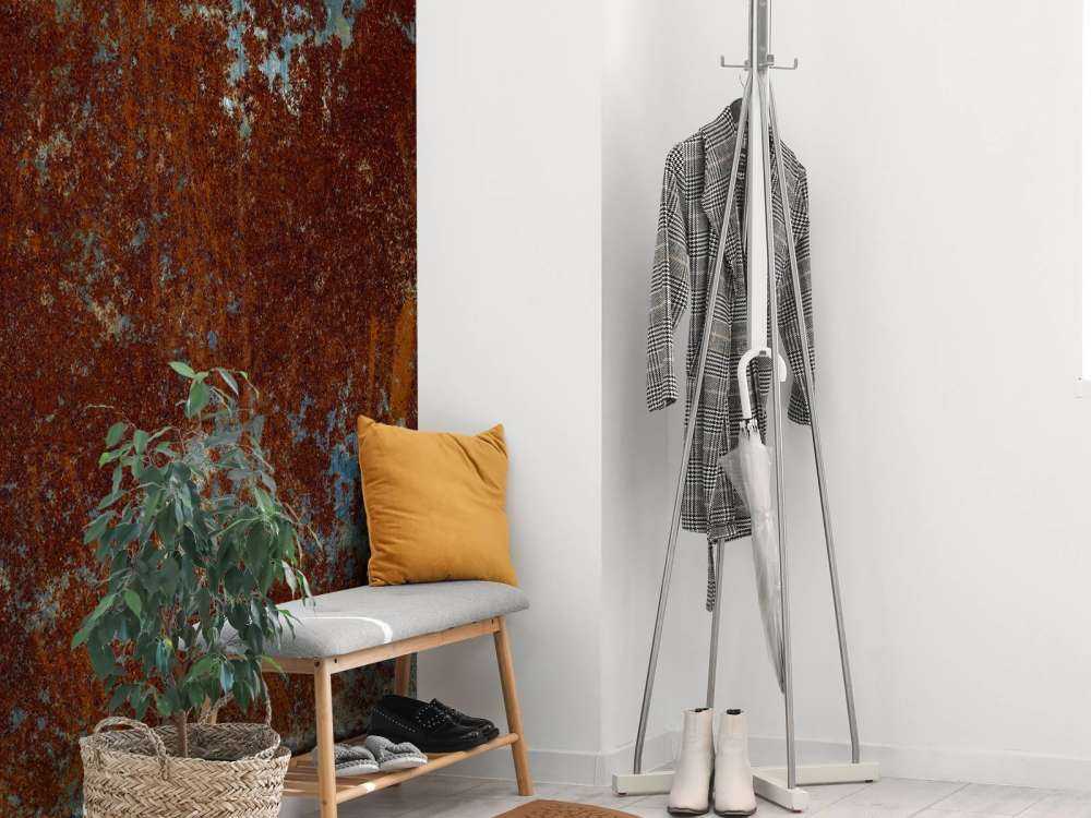 Rostig metallstruktur