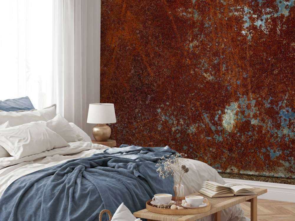 Rostig metallstruktur