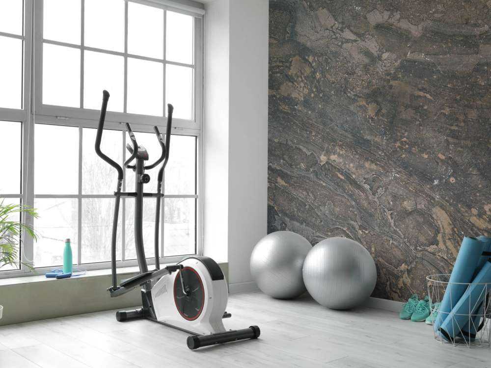 Marmor med grå sandton