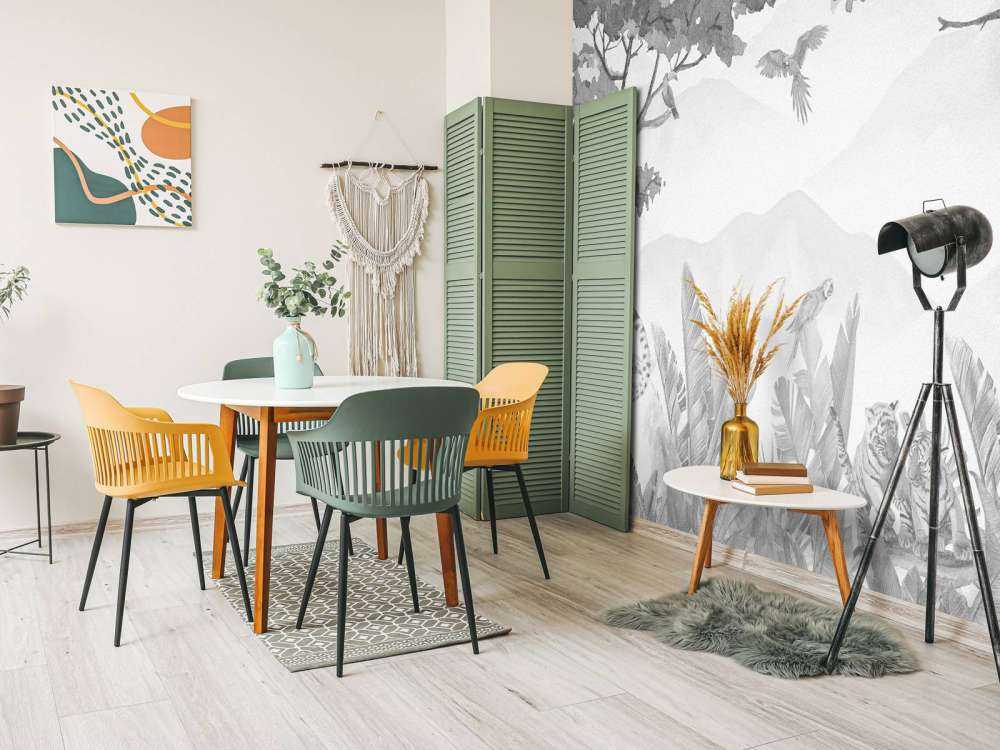 Rovdjur i djungeln grå