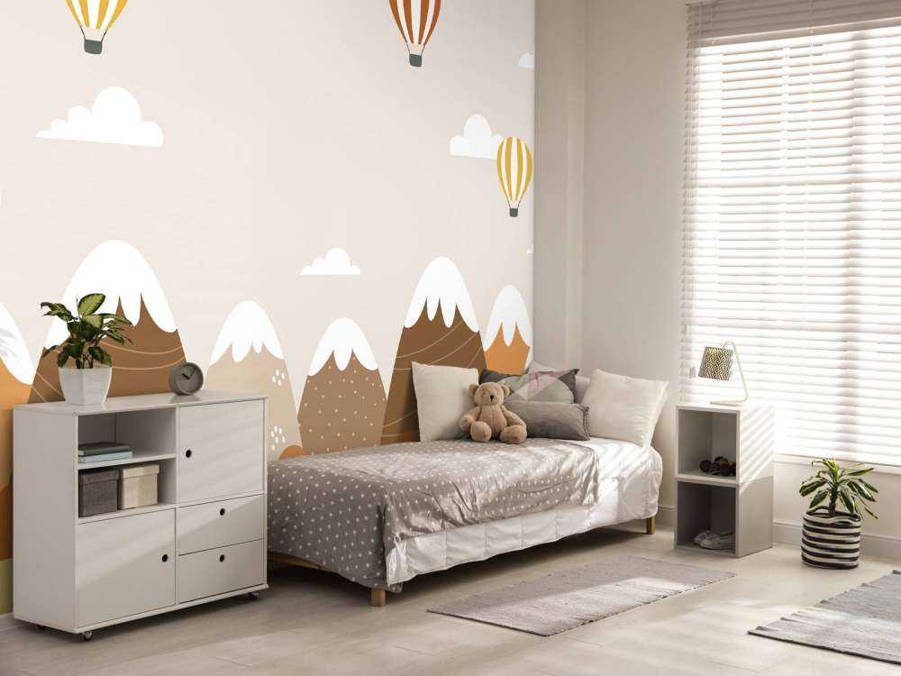 Varmluftsballonger med berg