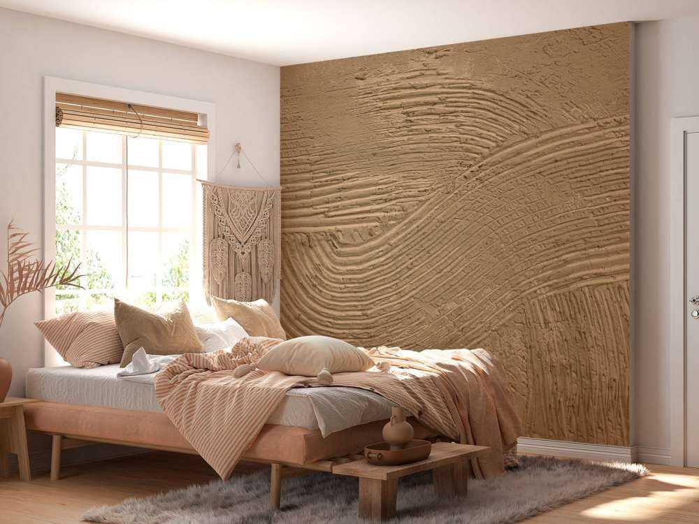 Texturerade linjer i guldbrunt