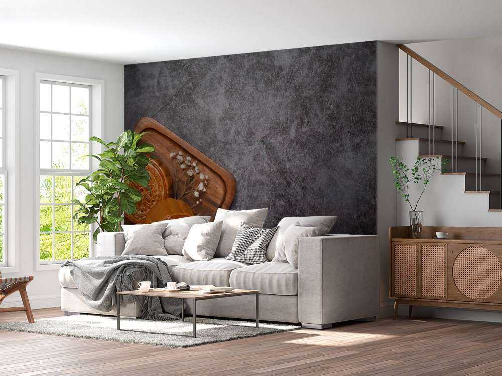 Månkakor på en svart bänkskiva