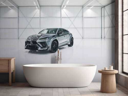 Lamborghini i vit hall