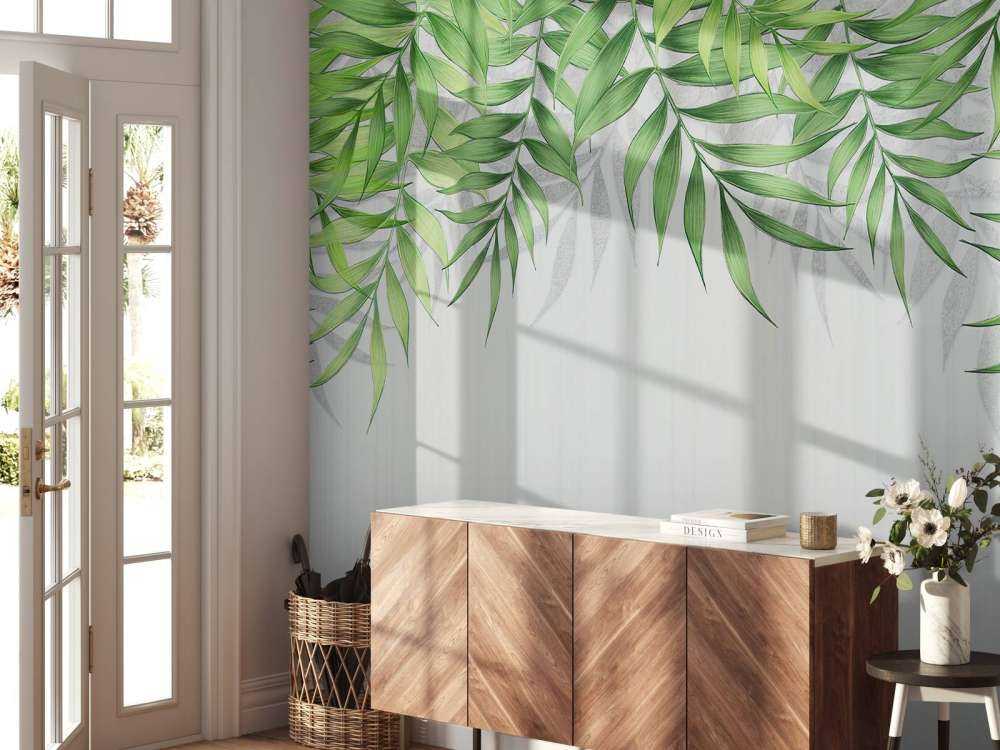 Textur av tropiska blad