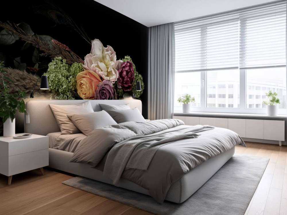 Påfågelfjäder blombukett