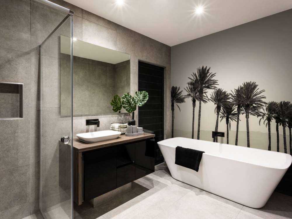 Palmer svart och vitt