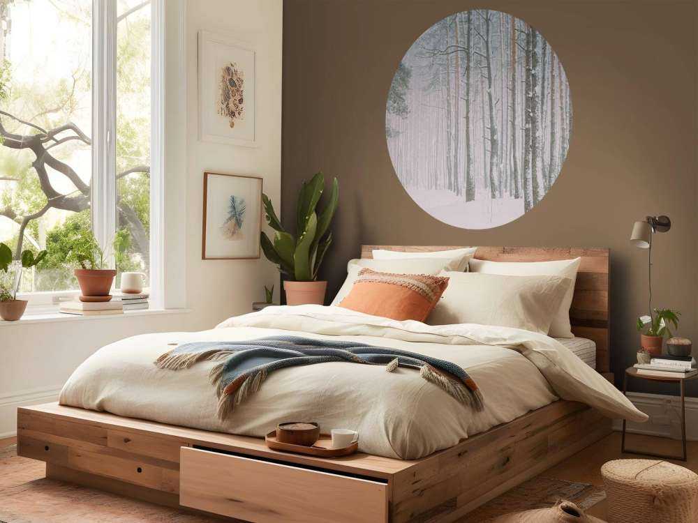 Snöig skog