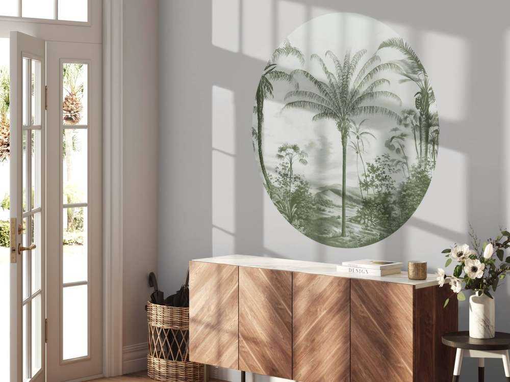 Romantiska tropiker gröna