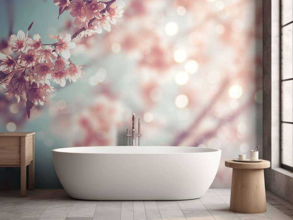 Närbildblomningfilial