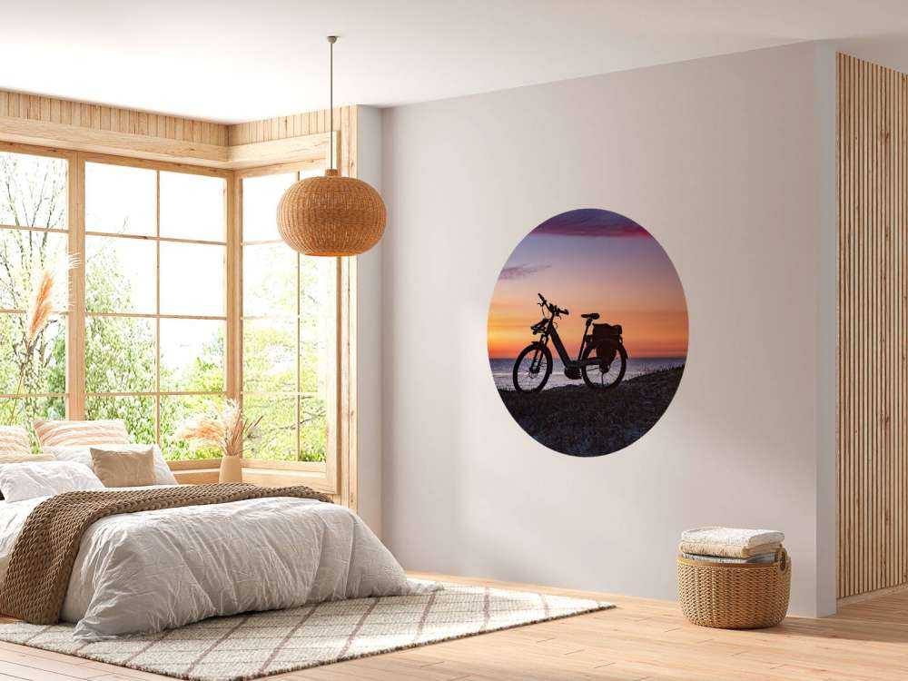 Cykel vid ett hav
