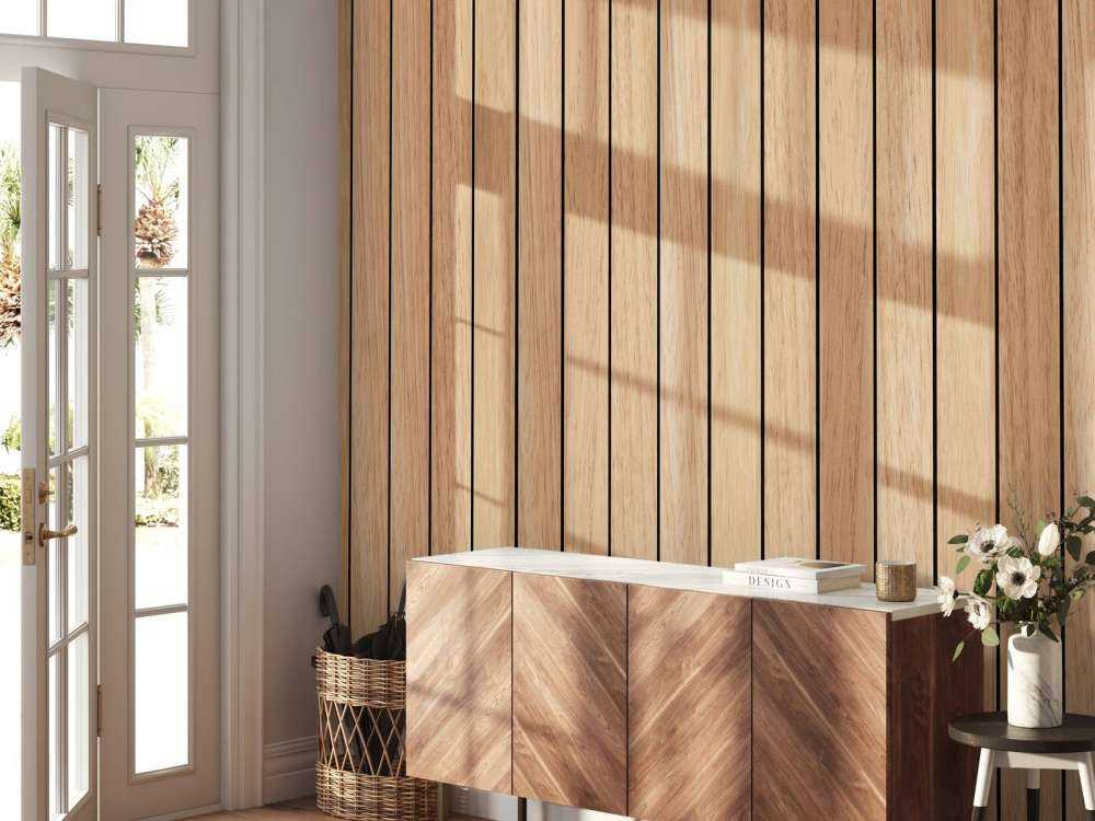 Lätta vertikala träplankor