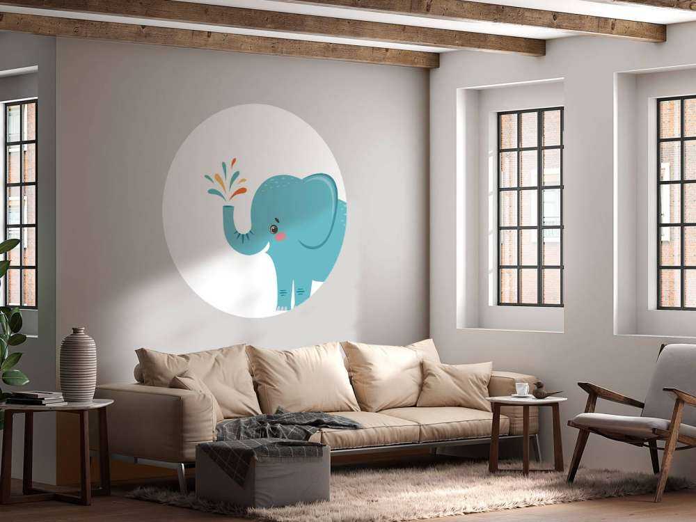 Glad elefant