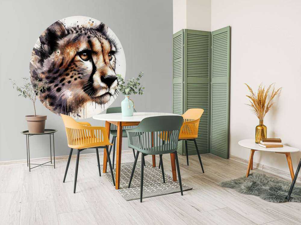 Akvarel Gepard