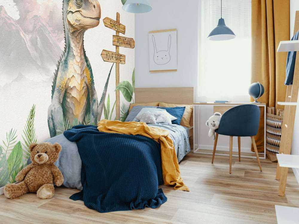 Baby velociraptor i junglen