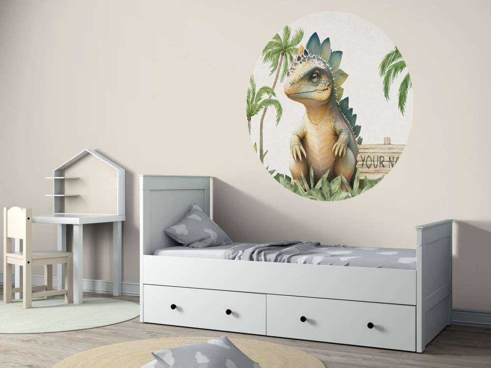 Baby stegosaurus i junglen