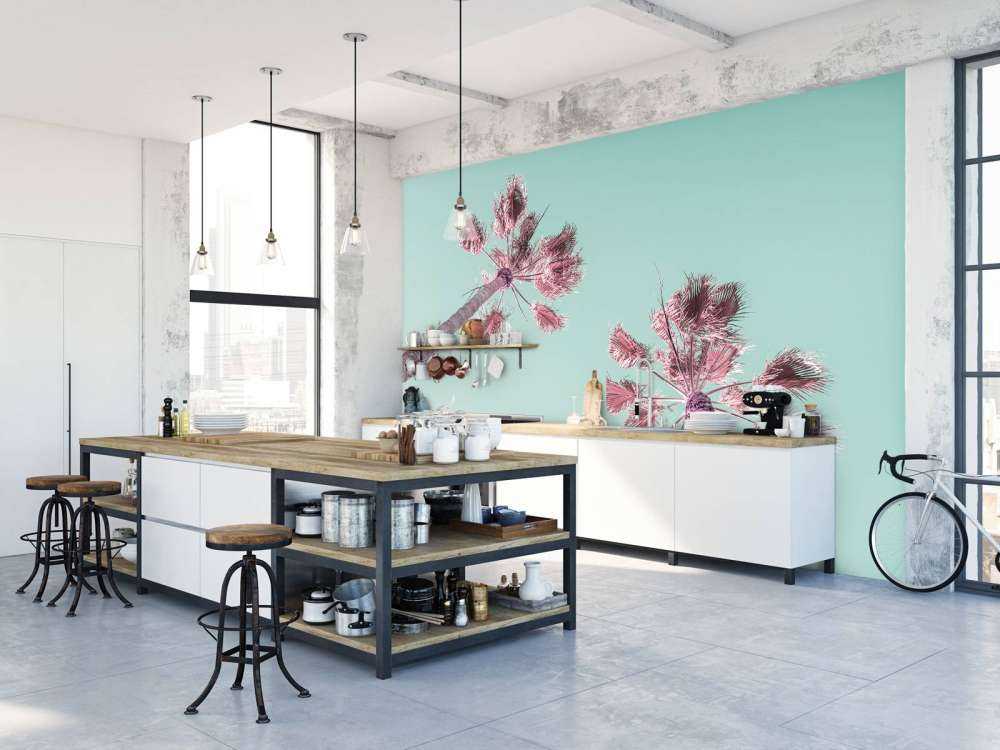 Palmetræer om sommeren