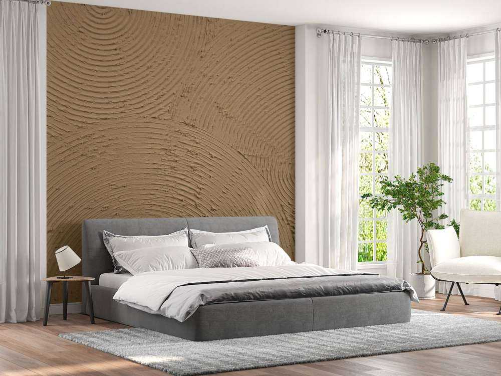 Zen-cirkler i gyldenbrun farve