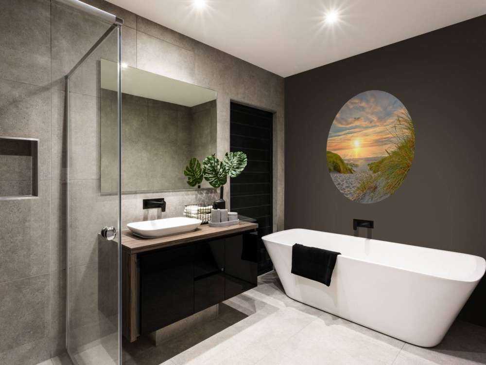 Solnedgang på klitstranden