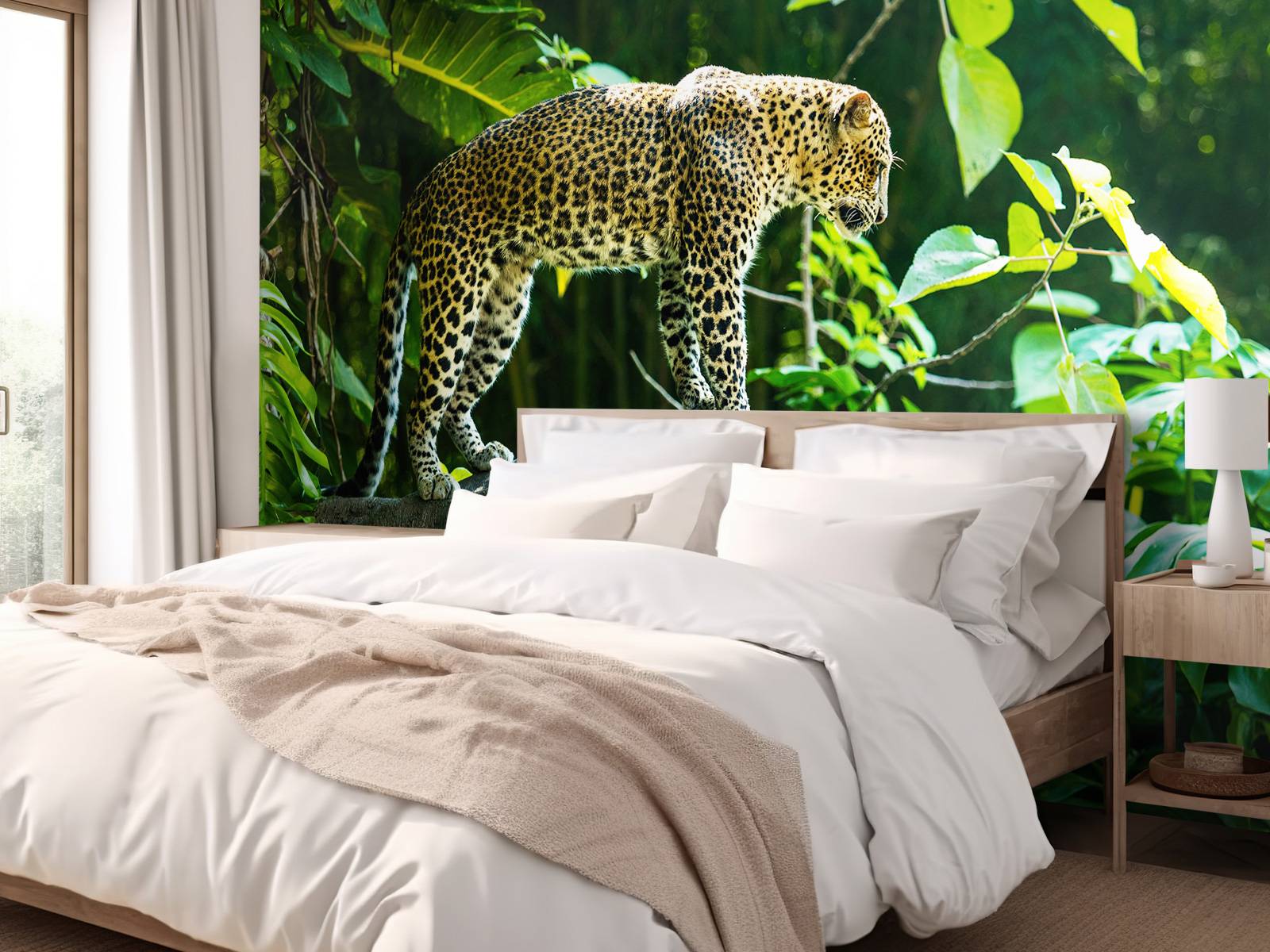 Leopard på en klippe