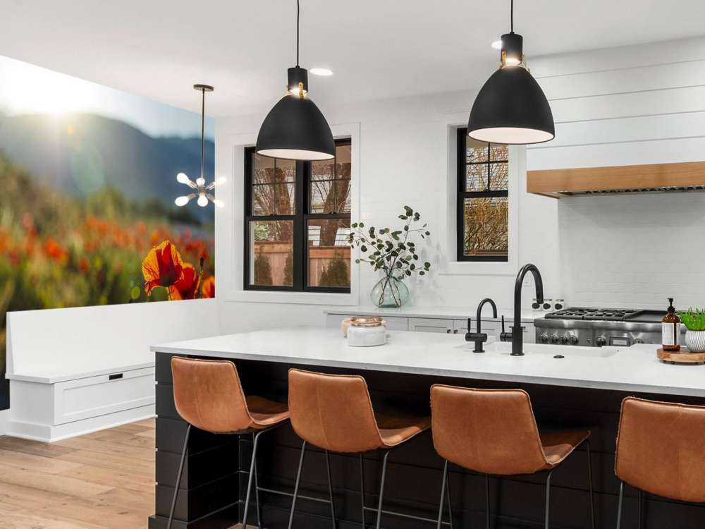 Valmuer med solstråler