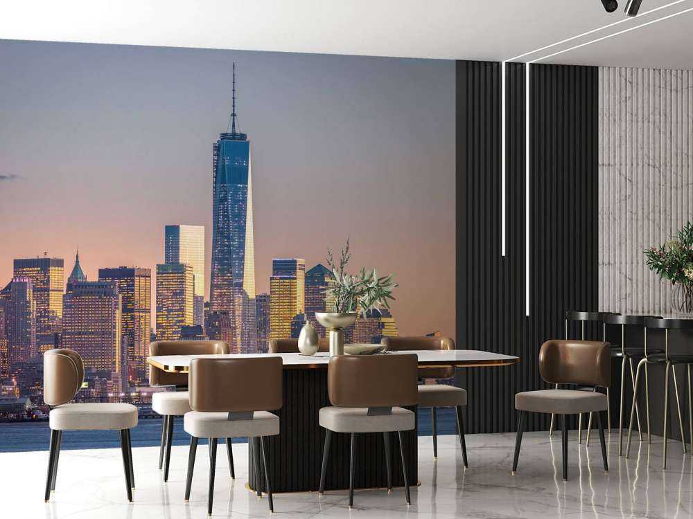 Solnedgang i New York