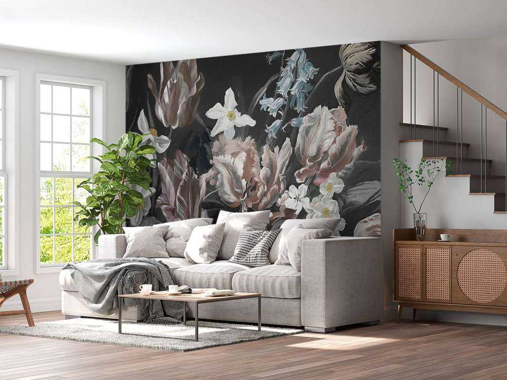 Bouquet med pioner Orange