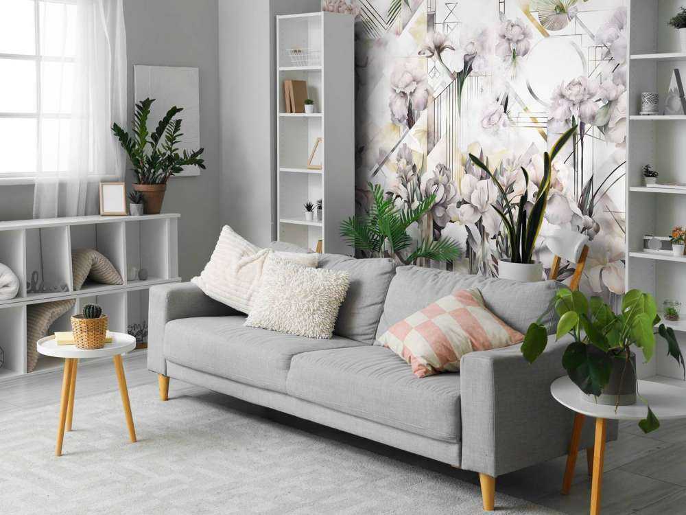 Kæmpe akvarel iris beige