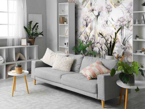 Kæmpe akvarel iris beige
