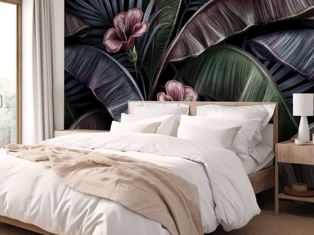 Tropisk hibiscus mønster