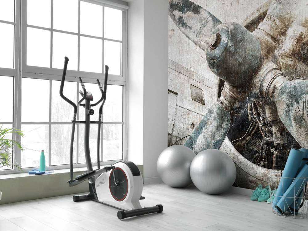 Vintage flyvemaskine motor