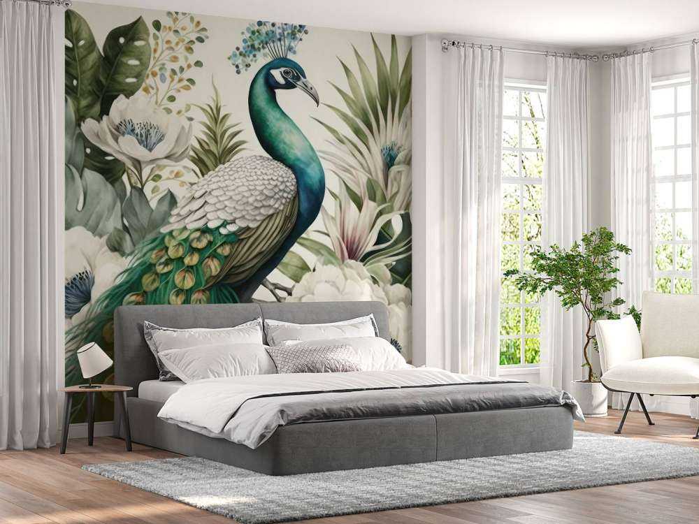 Påfugl Flora i Harmoni