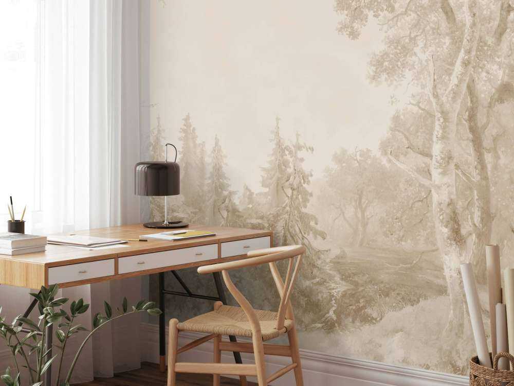 Skoglandskap Beige #2