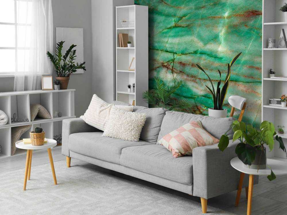 Grønn stripet marmor