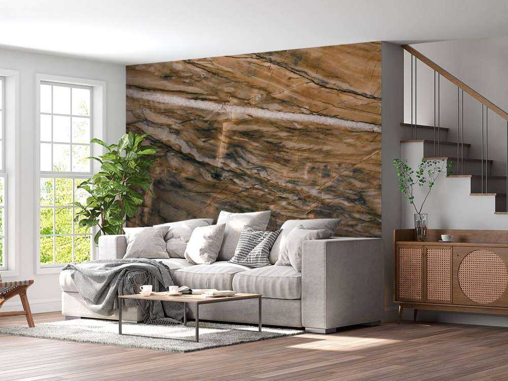 Marmor med gul fargetone