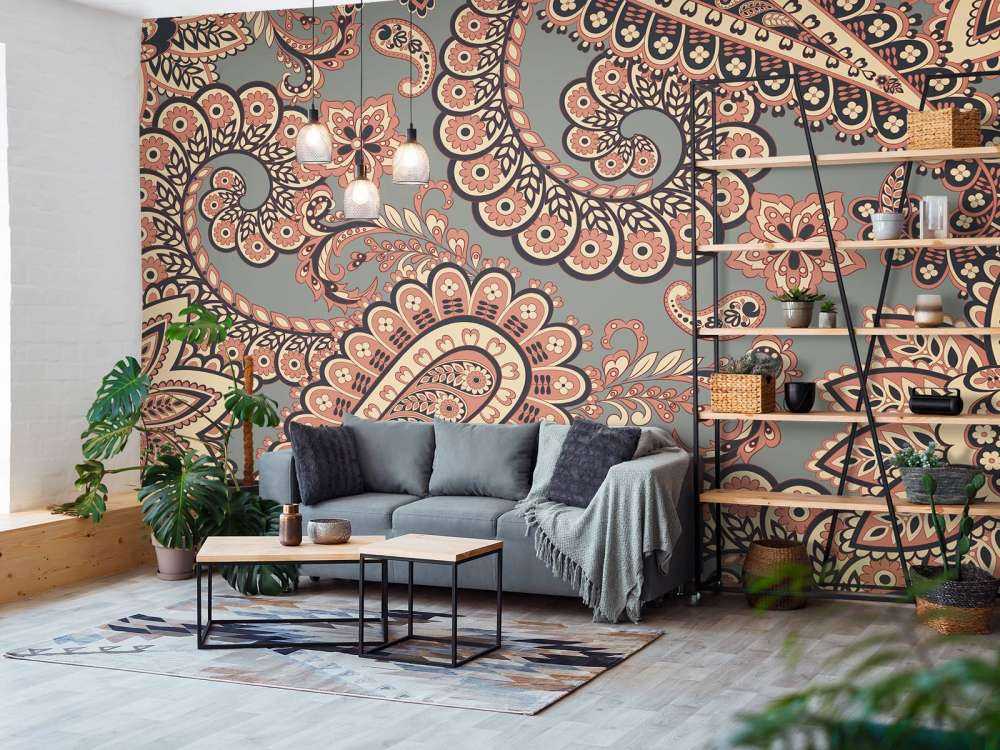 Gamle indiske blomstermønstre