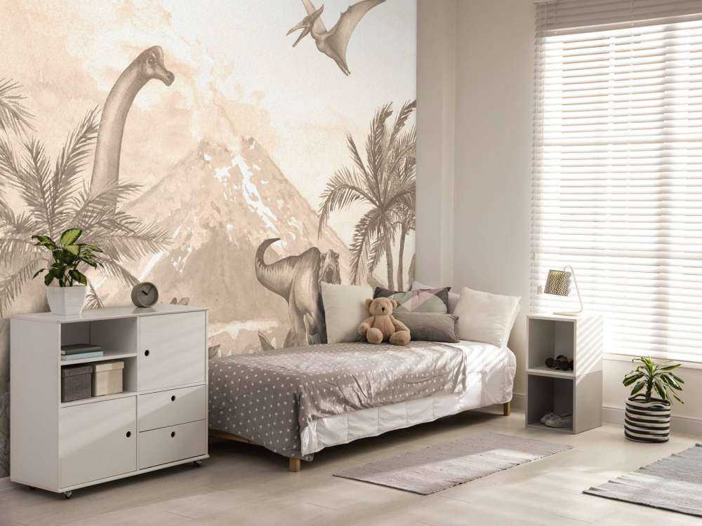 Ulike dinosaurer i taupe