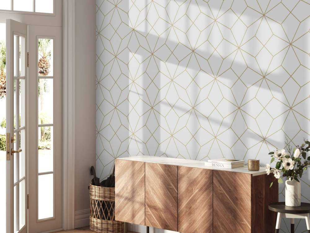 Abstrakte gylne linjer